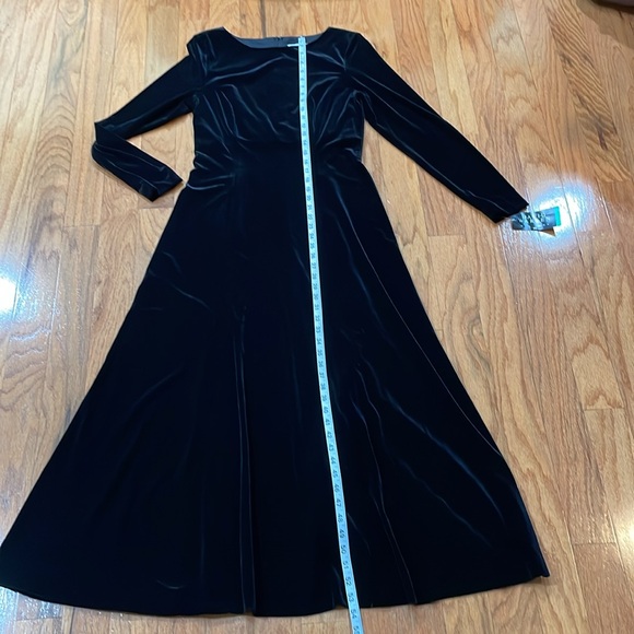 David Warren New York NWT Size 10 Sophisticated Lady Black Maxi Dress Gown - Picture 11 of 14